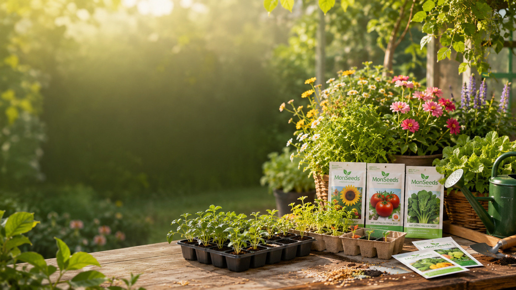 Combo hạt giống rau MonSeeds