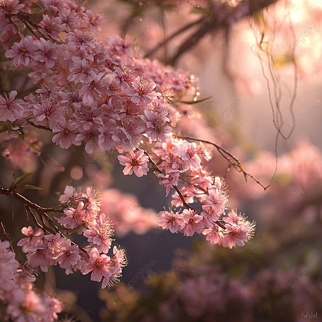 pngtree-3d-sakura-in-warm-spring-sunlight-image_17488686